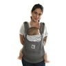 Canguru ergonômico Mochilik cinza capuz zigzag cinza - 1