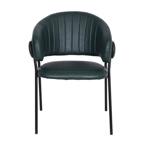 Cadeira para Sala de Jantar Base em Metal Tatra Verde