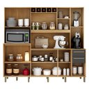 Ver imagem 4 de Armário de Cozinha Ambiente Petra Cinamomo Grafite - Valdemóveis