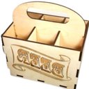 Ver imagem 3 de Porta Garrafa Mdf 6 Lugares Suporte Cerveja