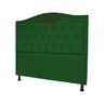Cabeceira mais Calçadeira Casal King 195cm Para Cama Box Greta Suede Verde - DS Estofados - 4