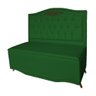 Cabeceira mais Calçadeira Casal King 195cm Para Cama Box Greta Suede Verde - DS Estofados - 2
