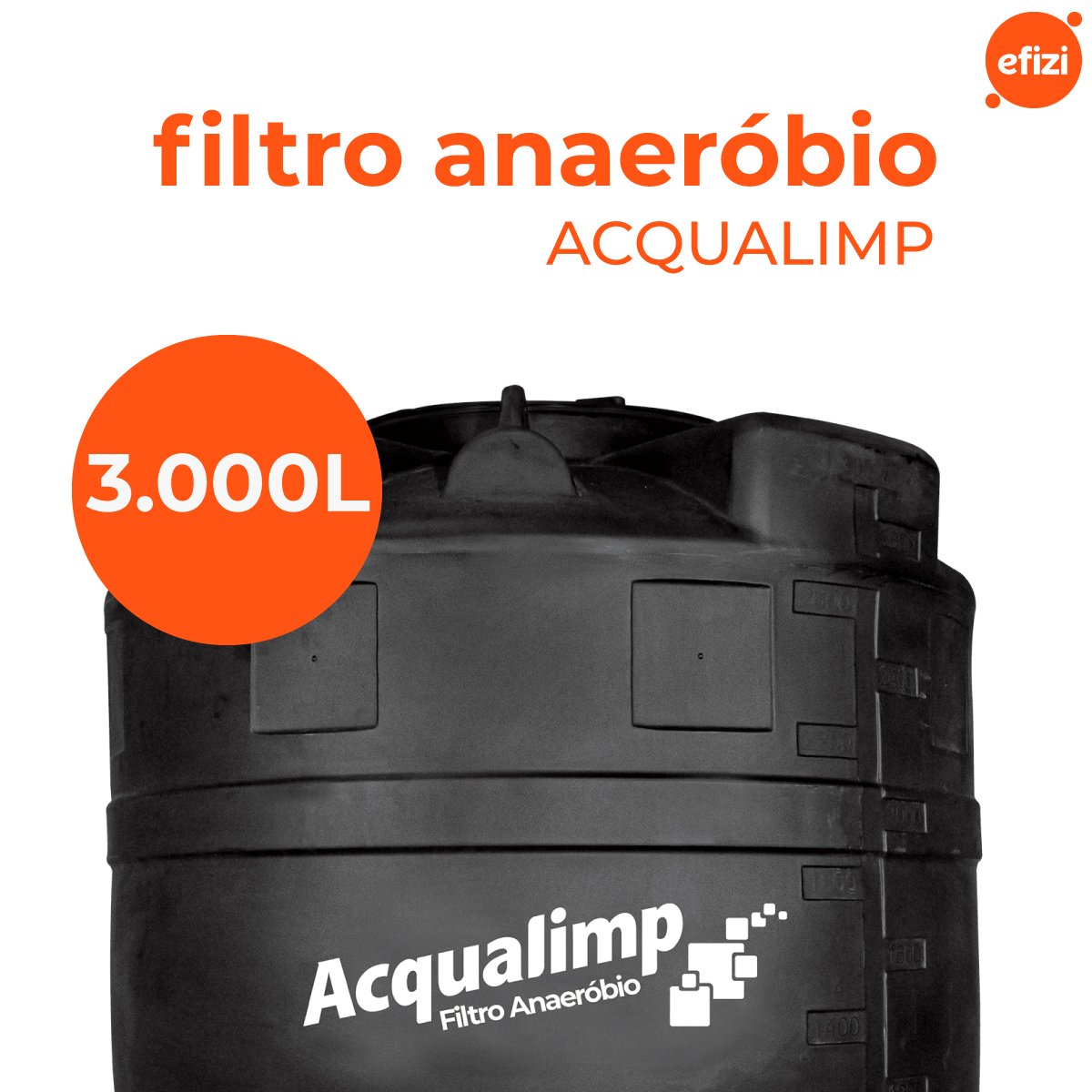 Filtro Anaeróbio 2.800l Acqualimp - 2