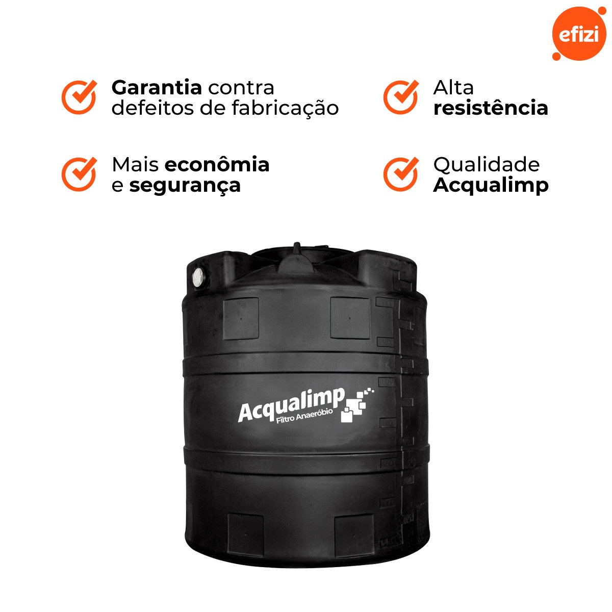 Filtro Anaeróbio 2.800l Acqualimp - 5