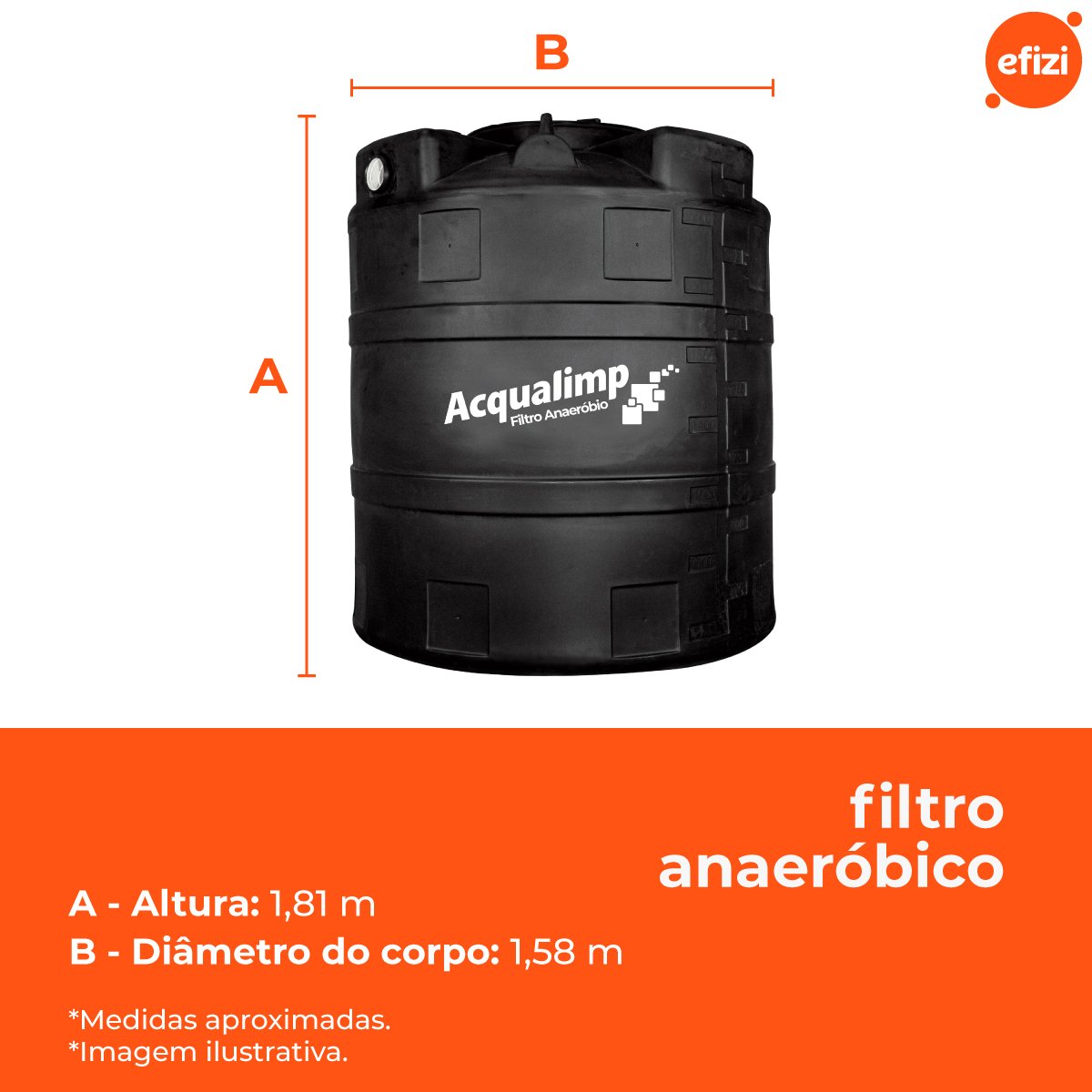 Filtro Anaeróbio 2.800l Acqualimp - 3