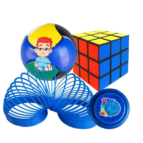 Kit 4 Brinquedos Cognitivos Educativos para Autistas