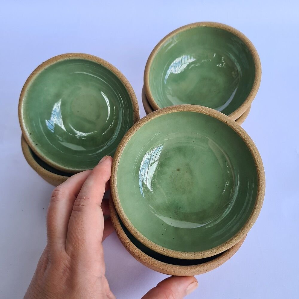 Bowl Pequeno Verde de cerâmica artesanal - 5