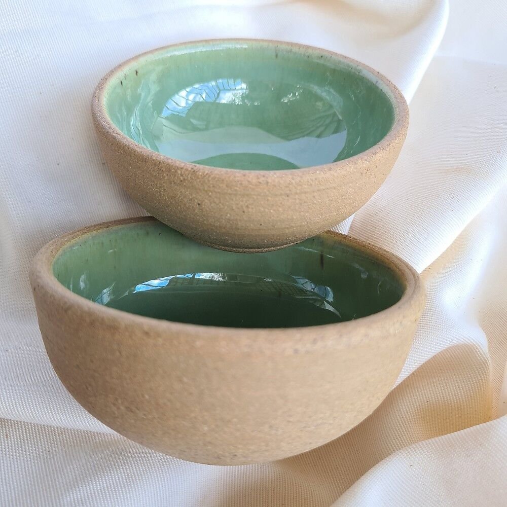 Bowl Pequeno Verde de cerâmica artesanal - 8