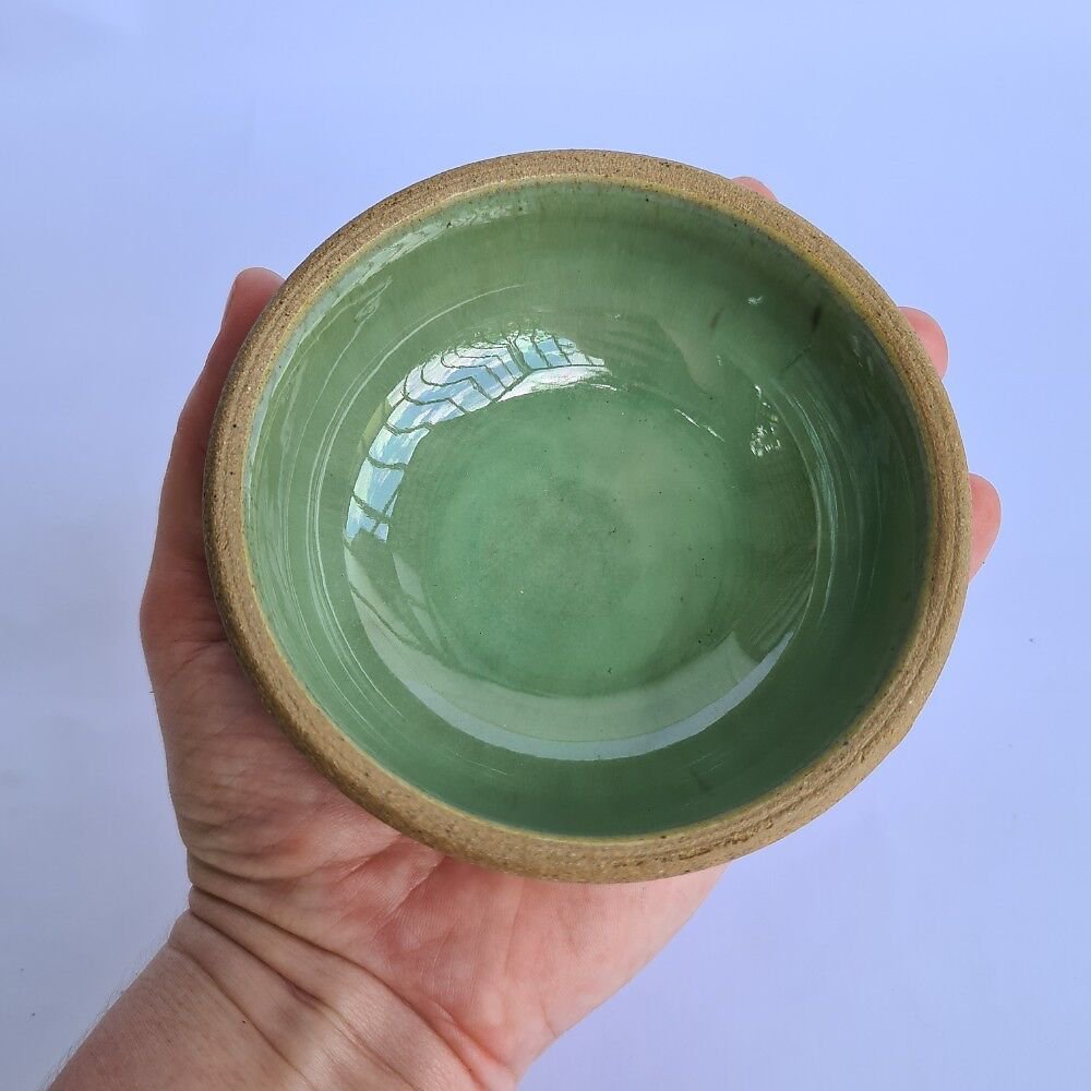 Bowl Pequeno Verde de cerâmica artesanal - 3