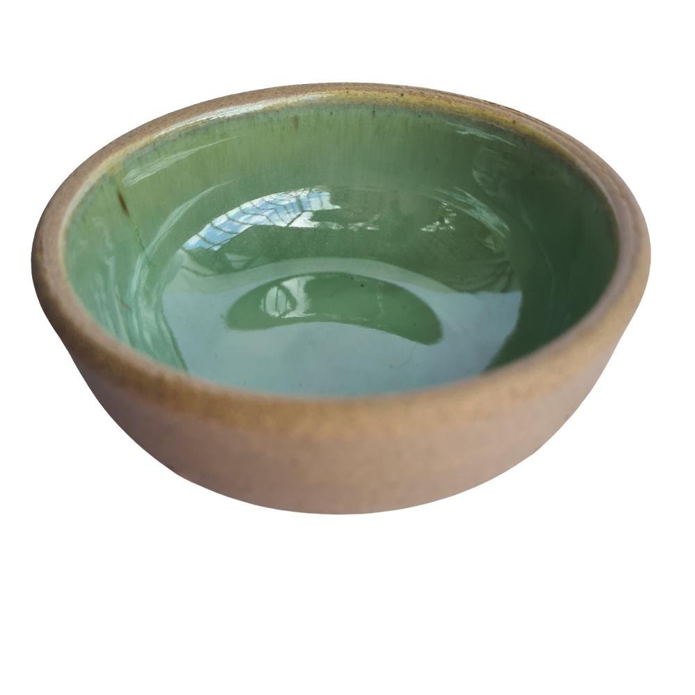 Bowl Pequeno Verde de cerâmica artesanal