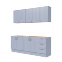 Ver imagem 3 de Cozinha Modulada 4 Peças 2 Aéreos 2 Balcões sem Tampo Marselha Cabecasa Madeiraoriginals