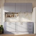 Ver imagem 1 de Cozinha Modulada 4 Peças 2 Aéreos 2 Balcões sem Tampo Marselha Cabecasa Madeiraoriginals