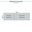 Ver imagem 5 de Cozinha Modulada 4 Peças 2 Aéreos 2 Balcões sem Tampo Marselha Cabecasa Madeiraoriginals