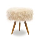 Ver imagem 2 de Puff Decorativo para Hall de Entrada Pelo Alto Bege