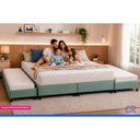 Ver imagem 2 de Cama Box c/2 Auxiliares Casal Poli Green Castor 138x188x27