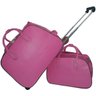Kit conjunto de Mala de viagem com rodinhas e Mala bolsa viagem, rosa - 1