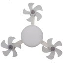 Ver imagem 1 de Ventilador de Teto Triplo Led 3 Cores E27 Bivolt 100w com Controle Remoto 3 Velocidades Silencioso B