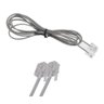 Fio Telefonico Cabo Rj11 1 Metro e 60cm Kit 50 Uni - 3