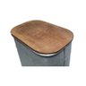 LATA METAL COM TAMPA DE MADEIRA COFFEE - 3