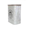 LATA METAL COM TAMPA DE MADEIRA COFFEE - 2