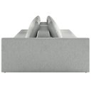 Ver imagem 5 de Sofá Ilha Modulado Puff Lateral Base Madeira Milos 232cm Linho Cinza G33 - Gran Belo
