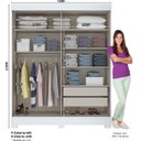 Ver imagem 4 de Roupeiro 02 Portas Deslizante com Espelho B66 Branco - Briz Móveis