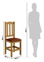 Ver imagem 2 de Mesa com 8 Cadeiras de Madeira 200x88 Nogueira com Estofado Marrom Nemargi