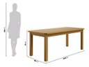 Ver imagem 3 de Mesa com 8 Cadeiras de Madeira 200x88 Nogueira com Estofado Marrom Nemargi