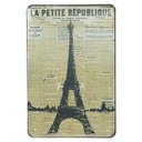 Ver imagem 1 de Placa de Metal París Torre Eiffel