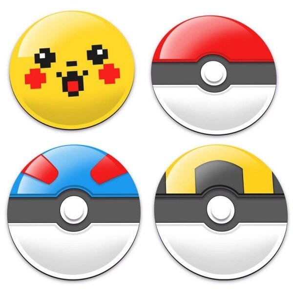 Porta Copos PoketBalls e Pixelchu