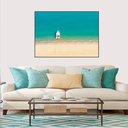 Ver imagem 1 de Quadro Canvas Barco na Praia 50x70