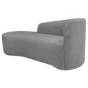 Ver imagem 4 de Recamier Curvo Orgânico 160cm 2 Lugares Lado Esquerdo para Sala de Estar Bouclé Paris