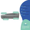 Ver imagem 5 de Recamier Curvo Orgânico 160cm 2 Lugares Lado Esquerdo para Sala de Estar Bouclé Paris