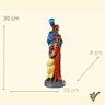 Enfeite Família Africana Média | Escultura Gesso | Artesanato:TERRA - 3