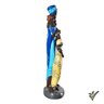 Enfeite Família Africana Média | Escultura Gesso | Artesanato:TERRA - 4