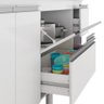 Balcão Prisma 174cm 3 Gavetas 3 Porta Mgm Amêndoa/Off White - 4