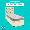 Ver imagem 4 de Kit Cama Box Bau + Cabeceira + Colchão Solteiro D20 - D20 - Inducol