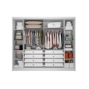 Ver imagem 5 de Guarda Roupa Casal 6 Portas e 8 Gavetas Santoro/bolonha Branco - Novo Horizonte