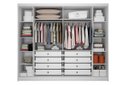 Ver imagem 5 de Guarda Roupa Casal 6 Portas e 8 Gavetas Santoro/bolonha Branco - Novo Horizonte