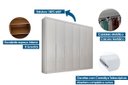 Ver imagem 3 de Guarda Roupa Casal 6 Portas e 8 Gavetas Santoro/bolonha Branco - Novo Horizonte