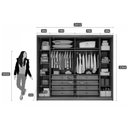 Ver imagem 4 de Guarda Roupa Casal 6 Portas e 8 Gavetas Santoro/bolonha Branco - Novo Horizonte