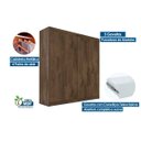Ver imagem 5 de Guarda-roupa Casal 100% Mdf 4 Portas 3 Gavetas 13 Nichos Nantes Europa Braúna
