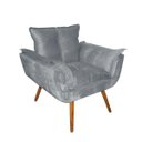 Ver imagem 2 de Kit 2 Poltronas Decorativa Sala Recepção Escritório Opala Suede