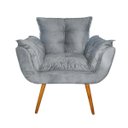 Ver imagem 3 de Kit 2 Poltronas Decorativa Sala Recepção Escritório Opala Suede