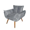 Ver imagem 4 de Kit 2 Poltronas Decorativa Sala Recepção Escritório Opala Suede