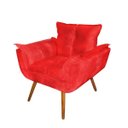 Ver imagem 4 de Kit 2 Poltronas Decorativa Sala Recepção Escritório Opala Suede
