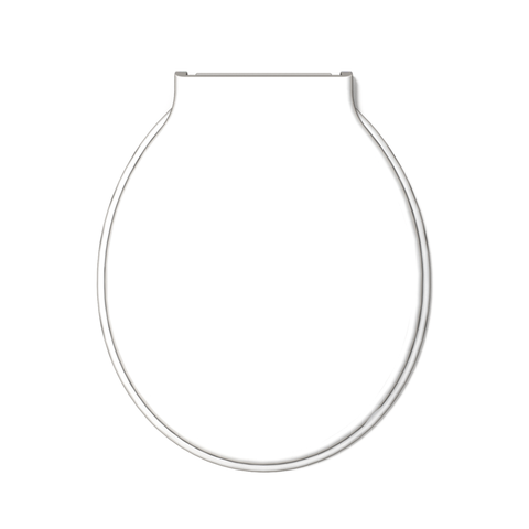 Assento Tampa para Vaso Sanitário Oval Almofadado Especial Econômico Perfumado Floral Branco Durín