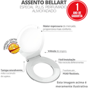 Ver imagem 4 de Assento Tampa para Vaso Sanitário Oval Almofadado Especial Econômico Perfumado Floral Branco Durín