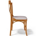 Ver imagem 3 de Kit 04 Cadeiras para Sala de Jantar e Estar Living Estofada Ávila L02 Linho Bege - Lyam