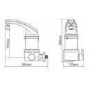 Ver imagem 3 de Fame Torneira Elétrica Elegance 4t de 5400w para Parede Cor Branco 220v